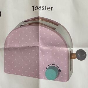 NWT: Pink Polka Dot Toy Toaster